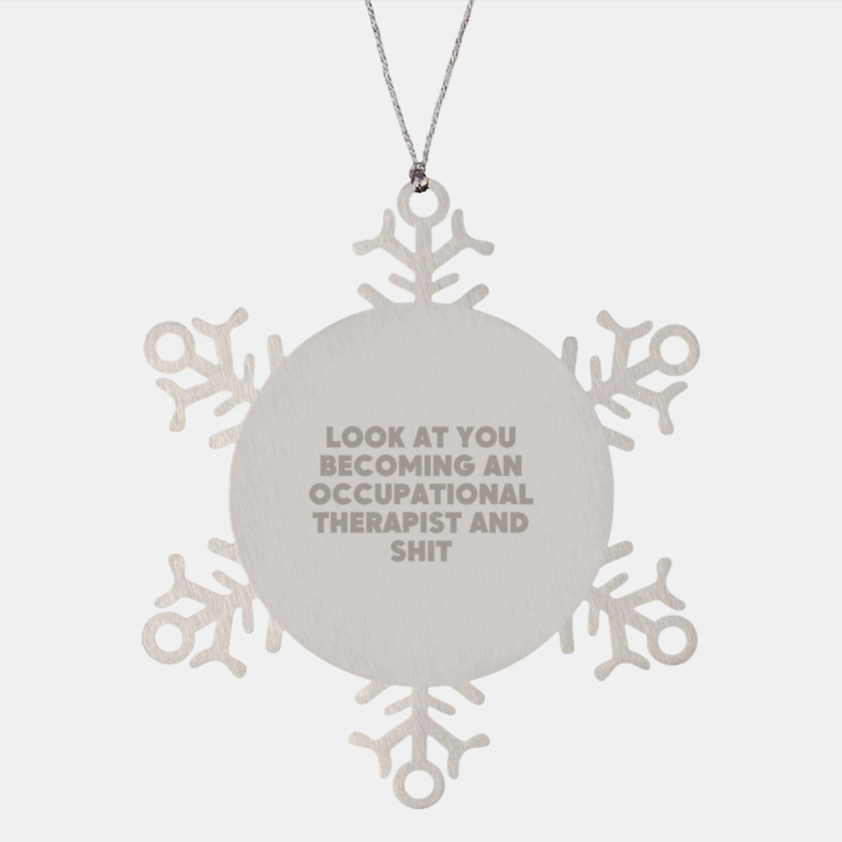 Occupational Therapist Christmas Unique Gifts from Friends - Funny Snowflake Ornament for Occupational Therapist Men and Women - Image 1