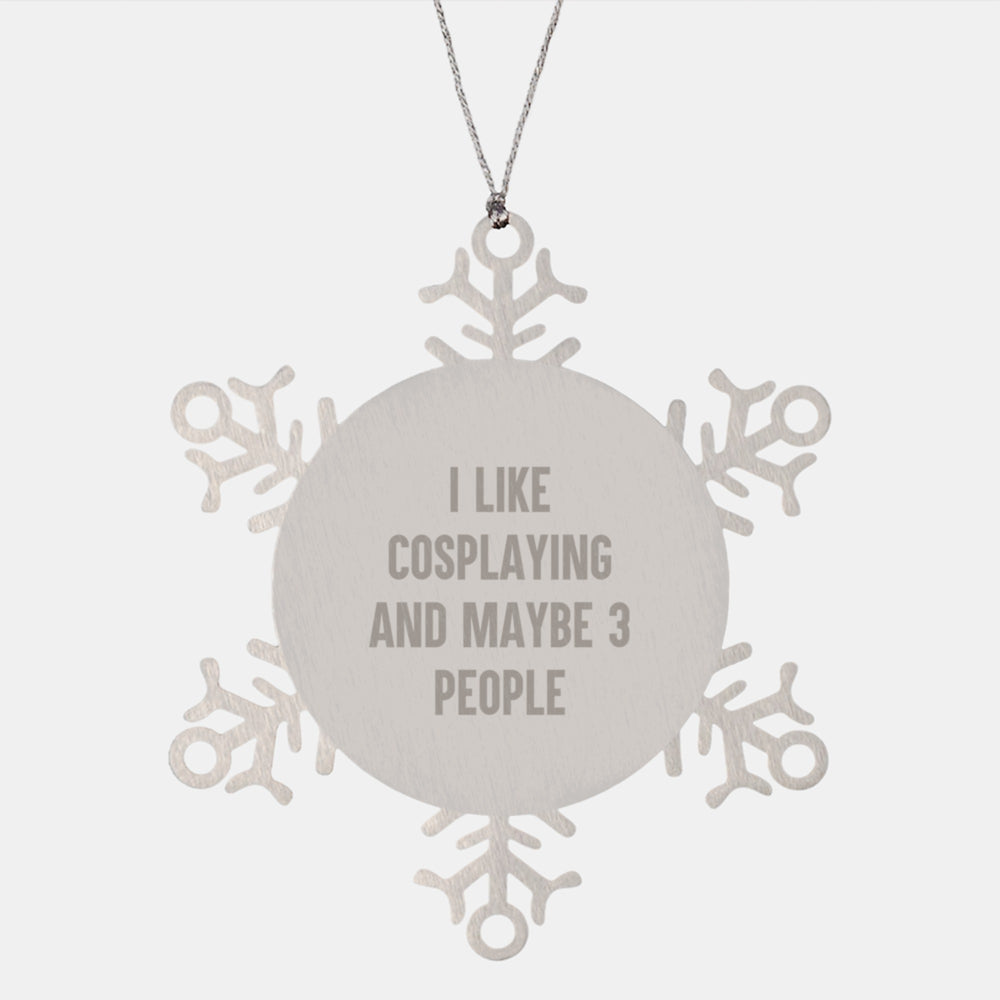 Funny Cosplaying Snowflake Ornament Gifts from Friends for Christmas - Image 1
