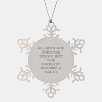 Load image into Gallery viewer, Valet Gifts from Men - Coolest Become Snowflake Ornament, Funny Quote, Christmas Unique Gifts for Valet - Image 1
