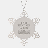 Load image into Gallery viewer, Funny Oregon Snowflake Ornament Gifts from Men to Women in Christmas Unique Oregon - Image 1
