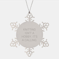 Load image into Gallery viewer, Handmade Knitting Gifts for Women from Friends with Inspirational Quote, Snowflake Ornament for Christmas Unique Ideas - Image 1

