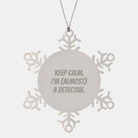 Load image into Gallery viewer, Christmas Gift for Her Detective Snowflake Ornament Present - Image 1