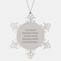 Load image into Gallery viewer, Unique Funny Snowflake Ornament for Maintenance Worker Gifts from Men to Family - Christmas Unique Gifts - Image 1