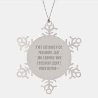 Load image into Gallery viewer, Funny Vice President Snowflake Ornament, Gifts from Friends for Vice President, Christmas Unique Gifts for Men, Women, Coworkers, Family - Image 1