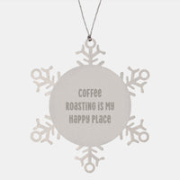 Load image into Gallery viewer, Coffee Roasting Joy, Snowflake Ornament Gifts from Friends, Christmas Unique Delights - Image 1
