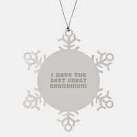 Load image into Gallery viewer, Grandmom&#39;s Special Snowflake Ornament, Funny Quote Gifts from Family, Gifts for Grandmom, Christmas Unique Presents - Image 1
