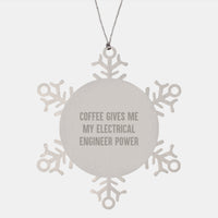 Load image into Gallery viewer, Funny Electrical Engineer Gifts for Christmas Unique Snowflake Ornaments from Friends - Image 1