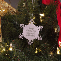 Load image into Gallery viewer, Funny Snowflake Ornament Gifts from Men to Florist Friends on Christmas Unique Occasion - Image 3