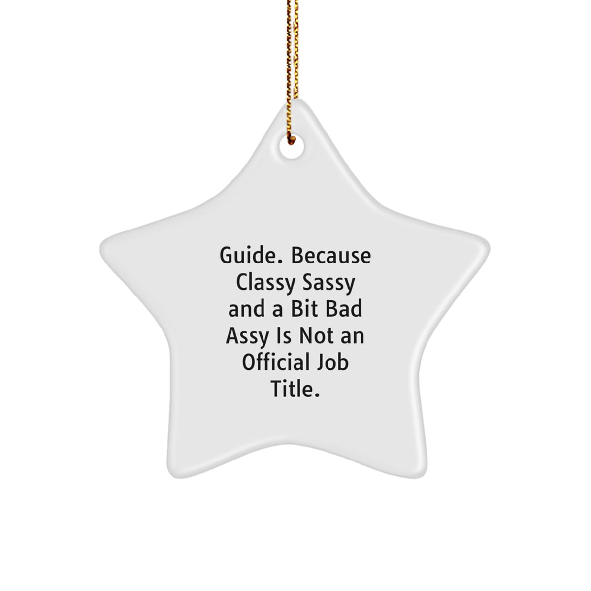 Funny Guide Gifts for Men - Star Ornament Christmas Unique Gifts from Friends - Image 1