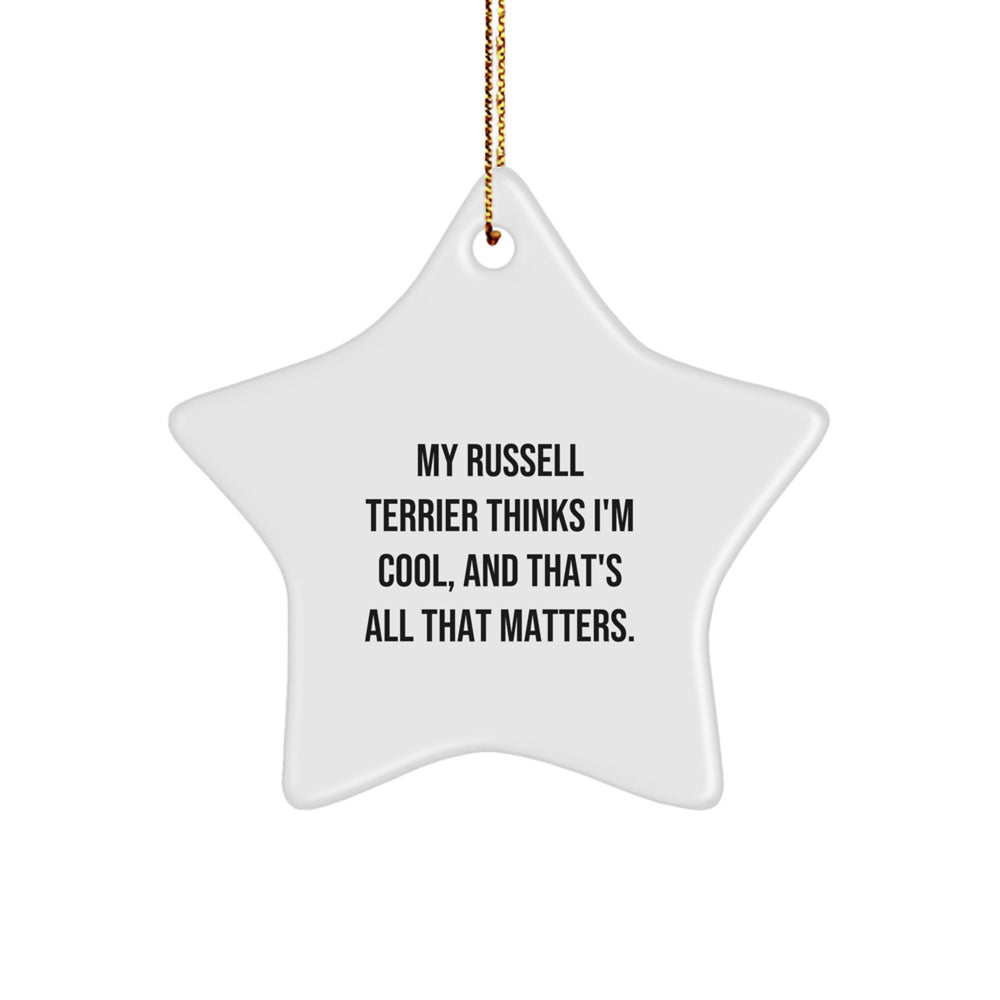 Funny Russell Terrier Dog Gifts, My Star Ornament for Russell Terrier Dog, Gifts from Friends for Russell Terrier Dog, Russell Terrier Dog Home Decor, Christmas Unique Gifts - Image 1