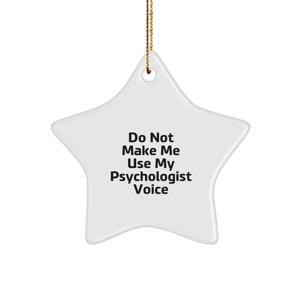Funny Psychologist Gifts from Family for Psychologist Star Ornament Christmas Unique Decorations - Image 1