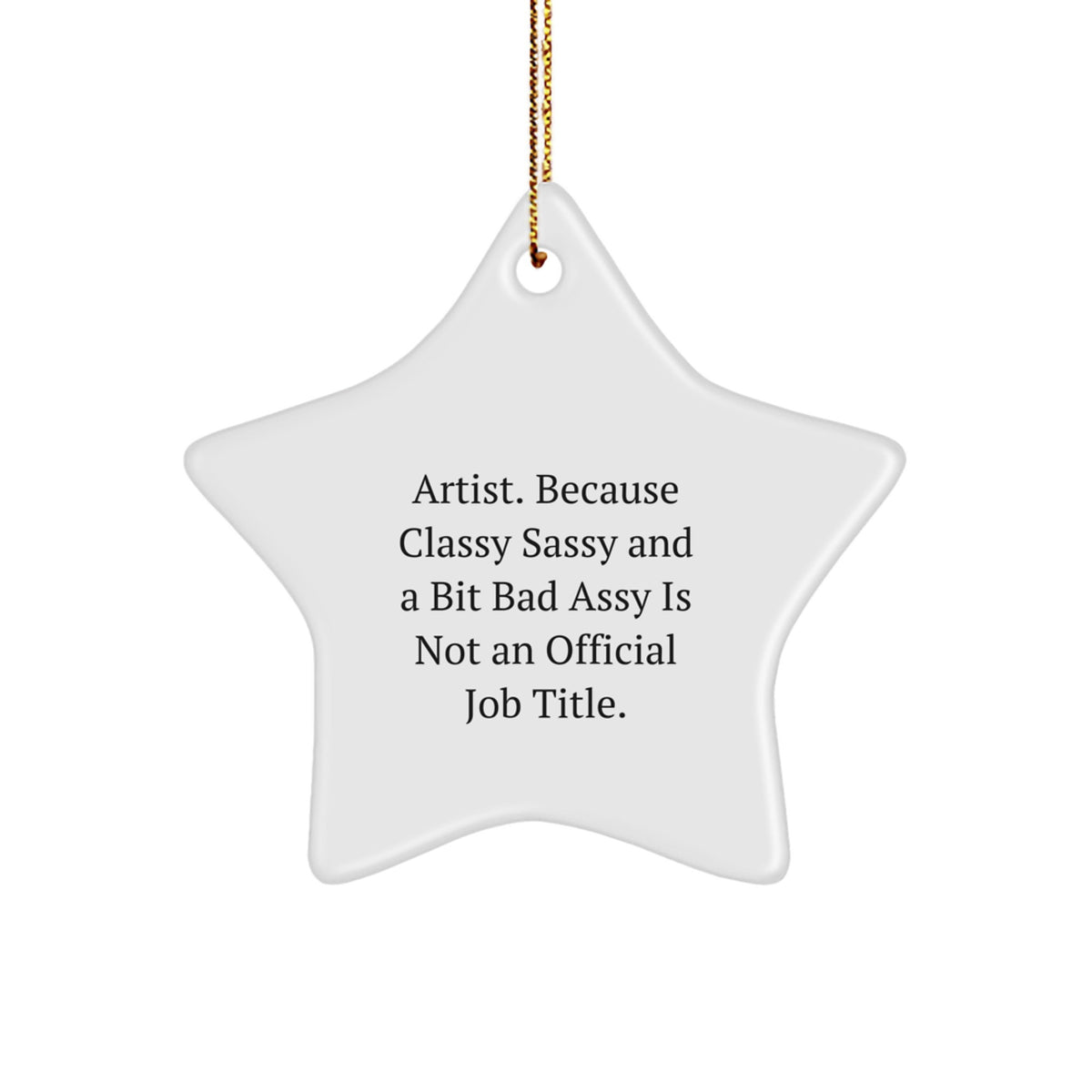 Funny Artist Star Ornament Gifts from Friends for Artist Men Women Christmas Unique Decorations - Image 1