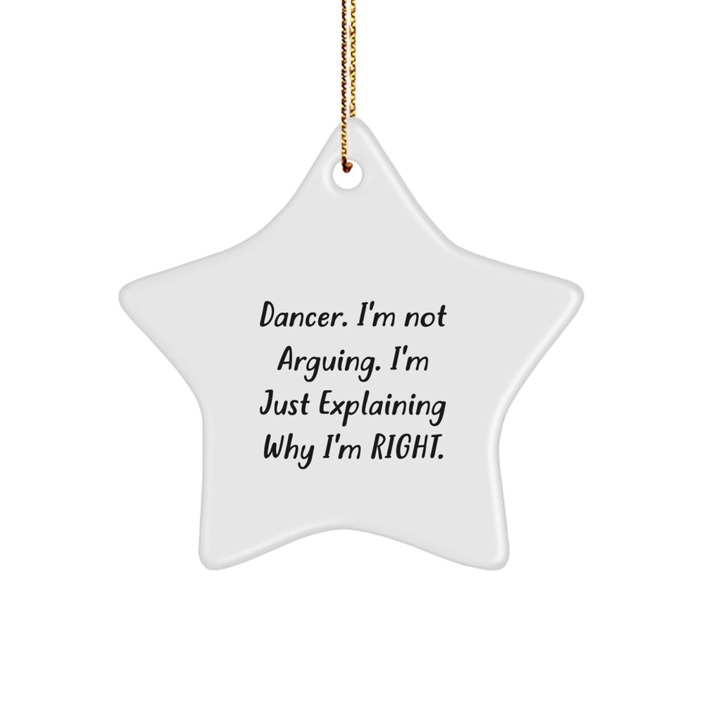 Funny Dancer Gifts from Friends for Dancer Star Ornament - Christmas Unique Gifts - Image 1