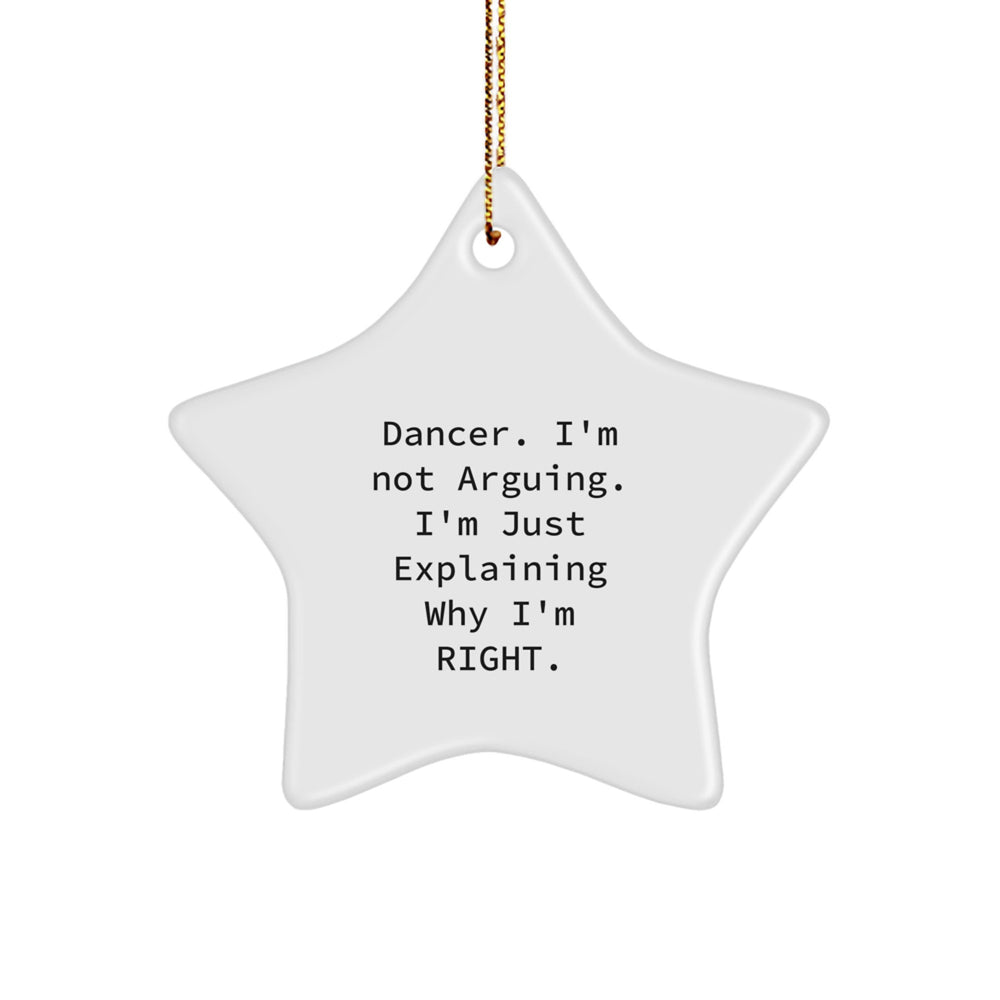 Funny Dancer Gifts from Friends to Dancer - Dancer Star Ornament Christmas Unique - Image 1