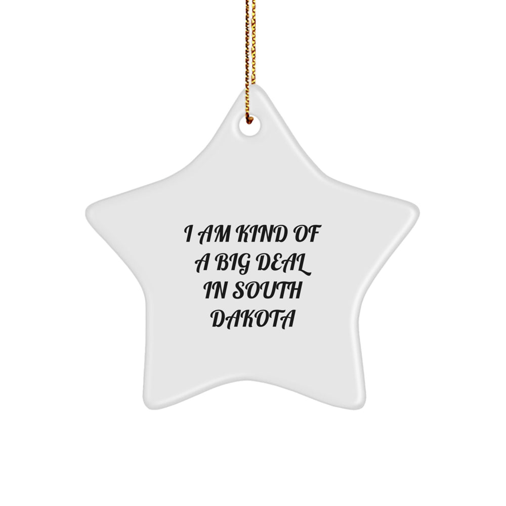 I Am Kind Of A Prime Selection In South Dakota Star Ornament, Funny South Dakota Gifts for Men, Women, Friends, and Family, Christmas Unique Gifts - Image 1