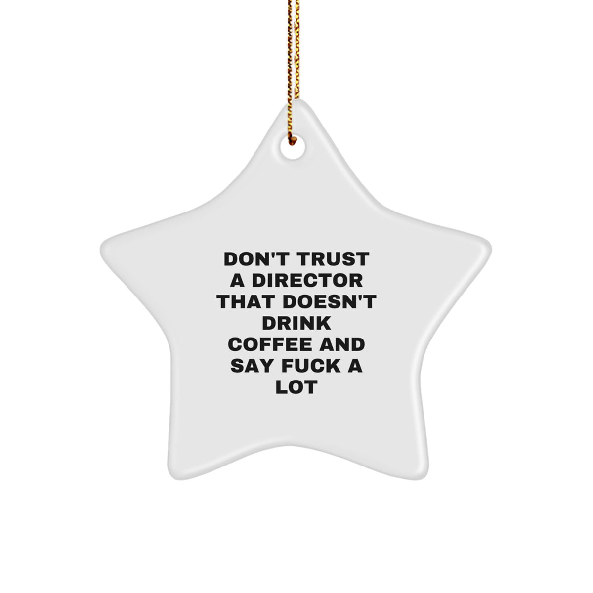 Funny Director Star Ornament Gifts from Friends, Gifts for Director, Christmas Unique Fun - Image 1