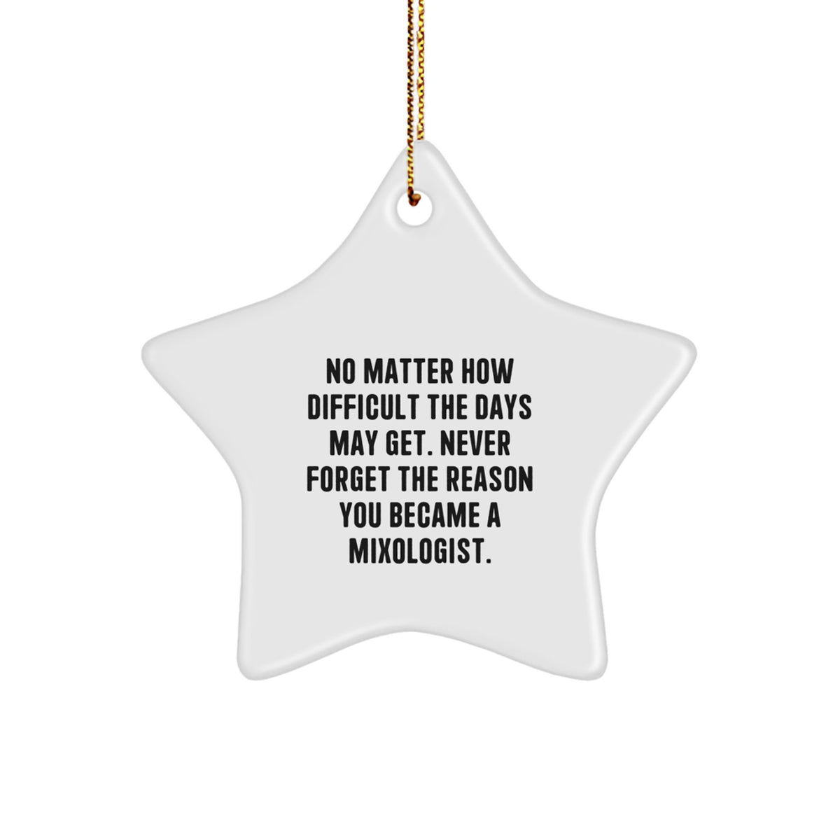 Funny Mixologist Gifts from Friends to Friends for Christmas Unique Star Ornaments that Inspire - Image 1