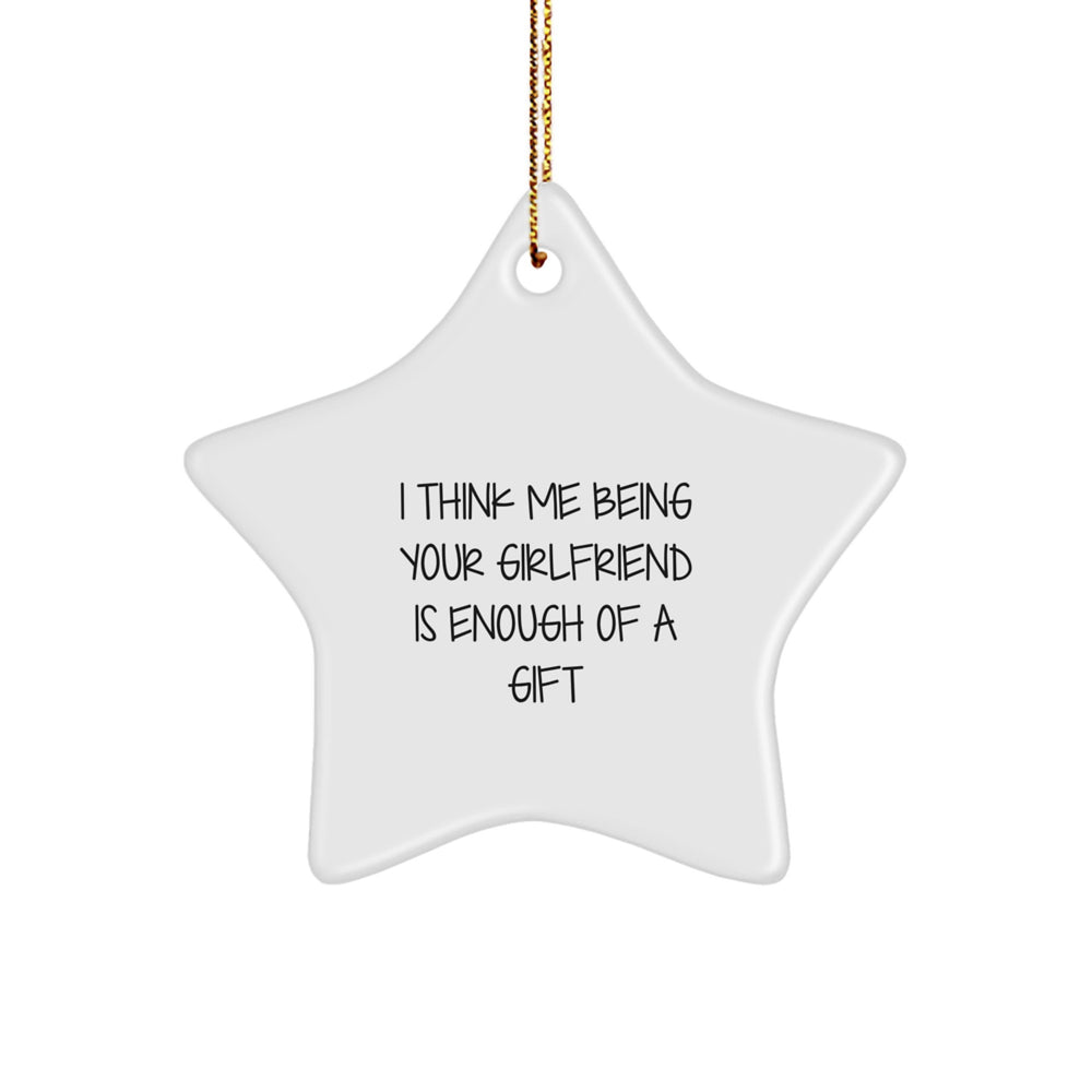 Funny Sweetheart Star Ornament Gifts from Men for Christmas Unique Sweetheart - Image 1