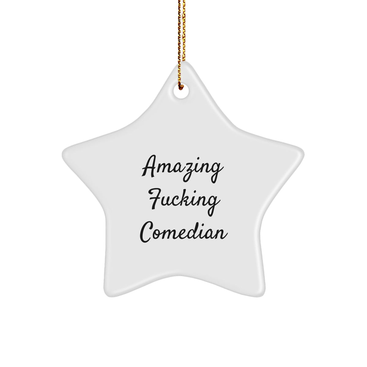 Funny Comedian Gifts from Amazing Friends for Comedian Star Ornament, Perfect for Christmas Decorations - Image 1