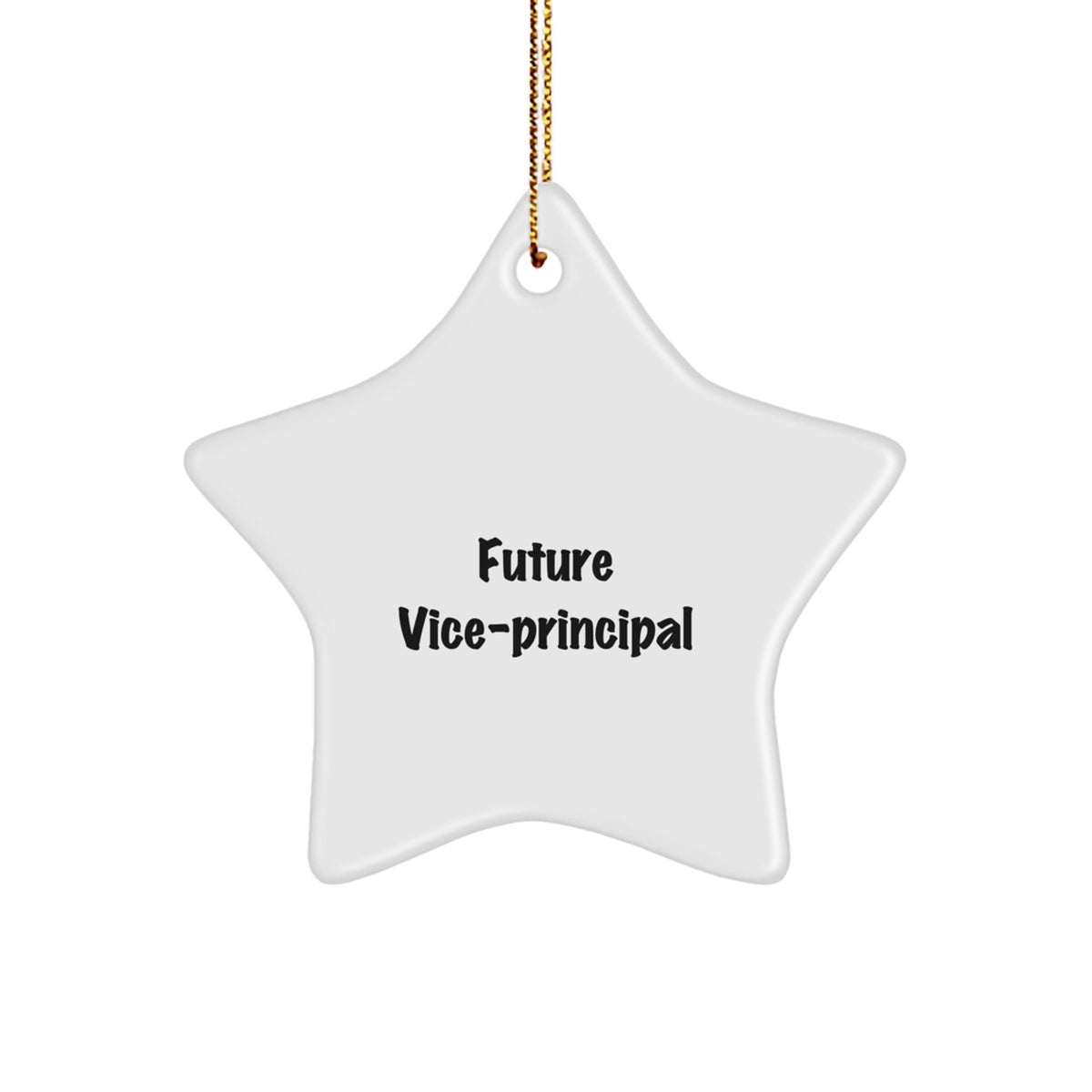 Funny Vice-principal Star Ornament, Gifts from Friends to Vice-principal Men, Christmas Unique Gifts for Vice-principal Office - Image 1