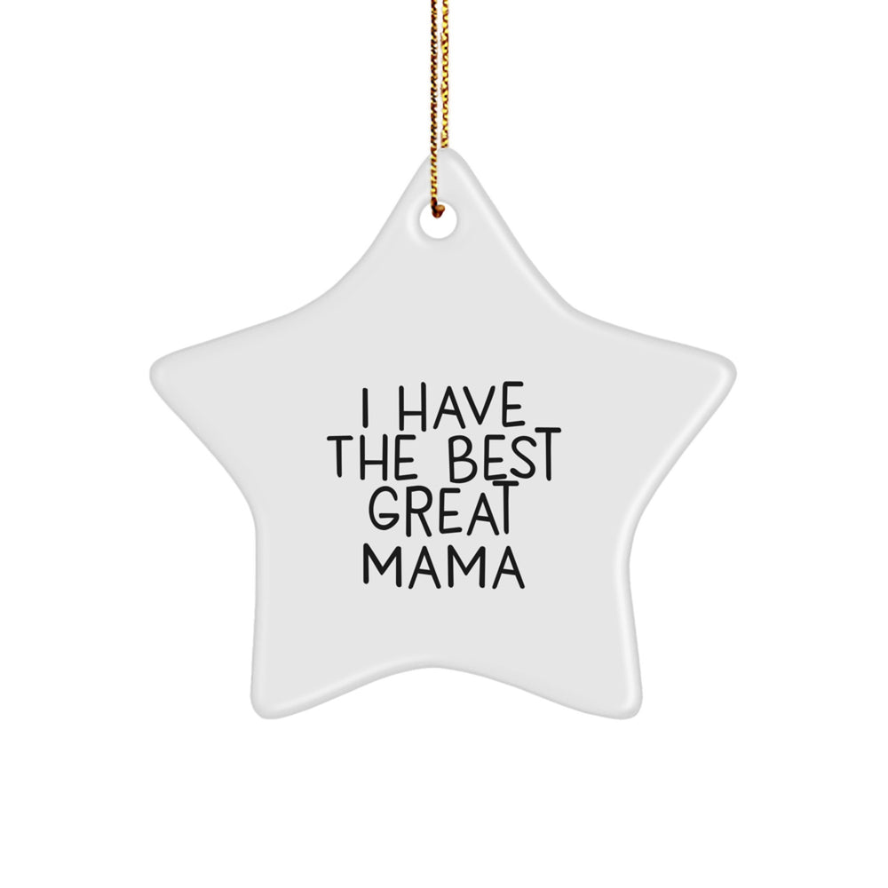 Mama's Special Star Ornament Gifts from Family - I Have The Best Great Mama - Image 1