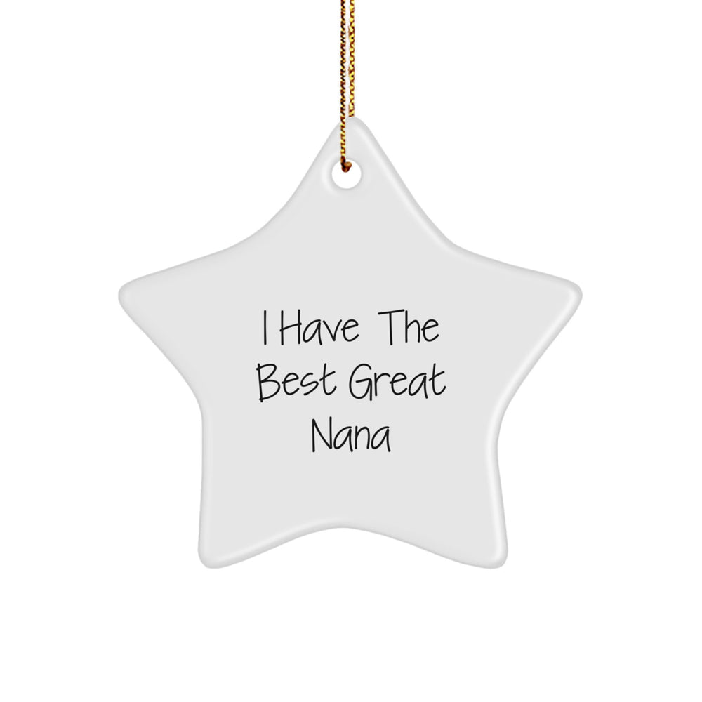 Funny Nana Gifts from Family, Christmas Unique Gifts for Nana, Star Ornament Decor - Image 1