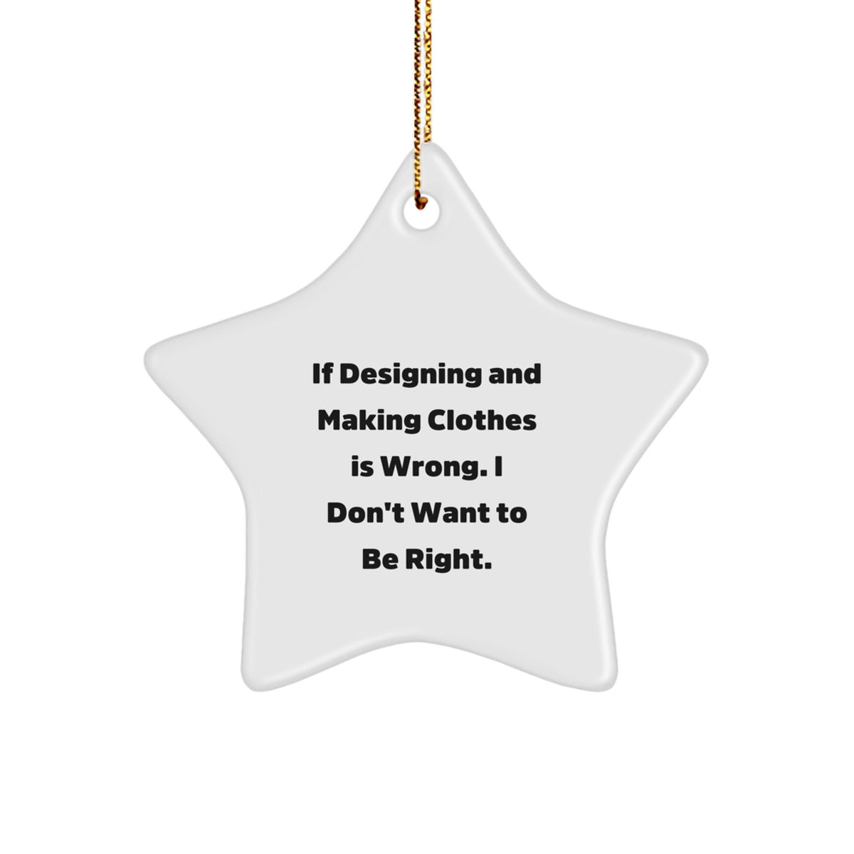 Designing and Making Clothes Enthusiasts Gifts for Christmas - Star Ornament from Sentimental Gifts from Friends - Image 1